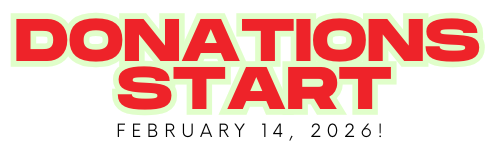 Donations Start February 14, 2026